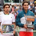 Runner-up David Ferrer Berfoto Bersama Rafael Nadal