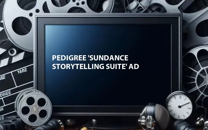 Pedigree 'Sundance Storytelling Suite' Ad