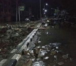 Kondisi Jalanan di Palu Setelah Tsunami Surut