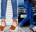 Fringe Jeans dengan Rumbai-Rumbai