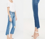 Jeans Keren dengan Potongan Tak Seimbang