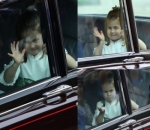 Putri Charlotte Melambai pada Publik