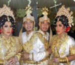 Foto Evi Masamba dan sang suami setelah resmi menikah