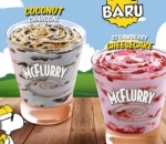 McFlurry Coconut Charcoal dan Strawberry Cheesecake dari Indonesia