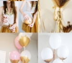 Warna Balon dengan Warna Emas