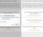 Izinkan Aplikasi WhatsRemoved Mengakses Media di Ponsel