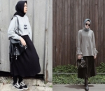 Padukan Rok dengan Stocking Panjang