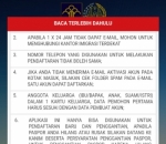 Baca Dengan Baik Semua Peraturan yang Tertera