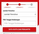 Isi Data Jumlah Pemohon dan Tanggal Kedatangan di APAPO