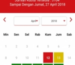 Tampilan Memilih Tanggal Kedatangan di APAPO