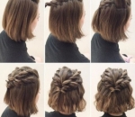 Model Kepang Rambut Pendek Buat ke Pesta