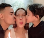 Gemasnya Dua Lelaki Ini Cium Pipi BCL di Perayaan Ulang Tahun 
