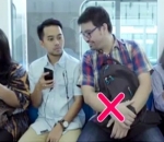 Jangan Menggangu Privasi Penumpang MRT Lain