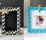 Kreasikan Sedotan Menjadi Frame Foto Lucu