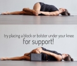 Reclining Twist Pose untuk Mengatasi Nyeri Menstruasi