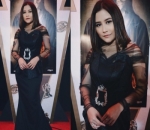 Serba Hitam Saat Hadiri Indonesian Box Office Movie Awards 2018