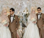 Tatanan Hijab Sederhana di Hari Penikahan