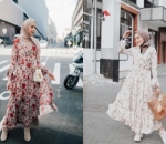 Dress Floral Boots atau Sneakers Juga Kece Banget