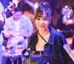Nikita Willy Cantik Pakai Kostum Denim di Pesta Ultahnya