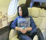 Tambahan Logo 'SYR' Khas Syahrini di Dalam Jet Pribadi