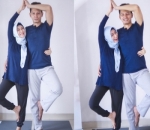 Fedi Nuril dan Istri Latihan Yoga Bareng