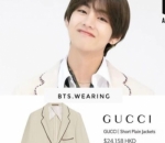 V BTS terlihat super <i>cute</i> menggunakan jas putih