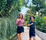 Selain itu, BCL juga melakukan joging pagi bersama putranya tercinta