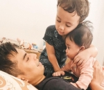 Potret <i>family man</i> Okin dan dua buah hatinya