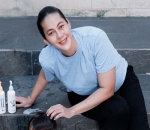 Hamil tua, paula tetap rajin mandiin kiano