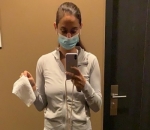 Outfit yang ia kenakan saat di hotel gym