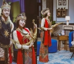 Tampil bak tokoh pewayangan