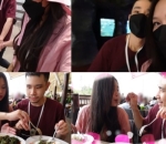 Jess dan Sisca Bergandengan tangan dan makan bersama