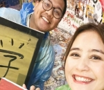 Melukis bersama prilly Latuconsina 