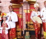 Momen Kompak Kenakan Pakaian Adat Bali