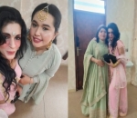 Tampil Cerah dengan Sari Pink