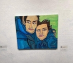 Lukisan Jung Eun Hye dan Kim Woo Bin