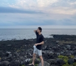 Momen Liburan di Pantai