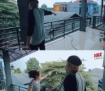 Balkon dengan Pemandangan Pemukiman Tetangga