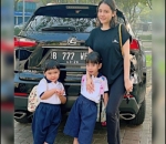 Momen Antar Anak Sekolah