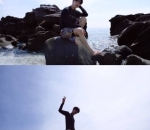 Pose di Atas Bebatuan