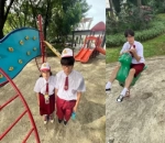 Cosplay Jadi Siswa SD