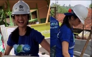 Jadi Kuli Bangunan Aduk Semen, Raline Shah Beber Makna Aksinya