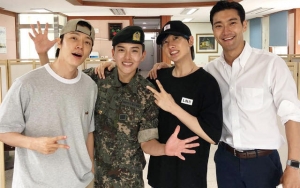 Serunya Donghae-Eunhyuk dan Siwon Kunjungi Ryeowook di Kamp Militer