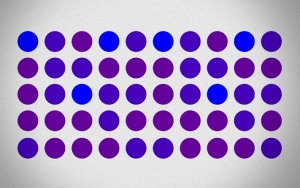 Apakah Titik-Titik Ini Berwarna Biru atau Ungu? Jawabannya Buktikan Tingkat Kebahagiaan
