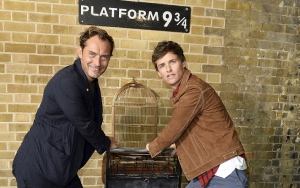 Siap Kembali ke Hogwarts, Eddie Redmayne dan Jude Law Kunjungi Peron 9 3/4