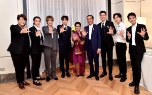 Bangga Bertemu Presiden RI, Super Junior Ajak Goyang Dayung