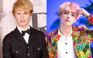 Kocaknya Ansel Elgort Gunakan Foto Manyun V BTS Jadi Foto Profil Twitter
