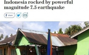 Ikut Was-Was, Media Asing Sorot Gempa Donggala dan Tsunami Palu
