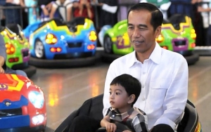 Ekspresi Wajah Cucu Presiden Jokowi Nonton Opening Asian Para Games 2018 Curi Perhatian Warganet
