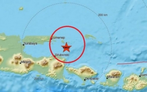 Foto-Foto Dampak Gempa Situbondo yang Terasa Hingga Bali, Beberapa Bangunan Rusak Parah
